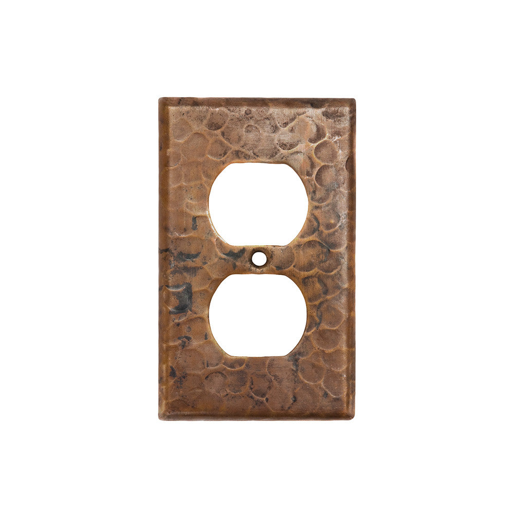 SO2 - Copper Switchplate Single Duplex, 2 Hole Outlet Cover