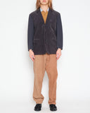 COMME des GARÇONS HOMME super-imposed corduroy and felt jacket