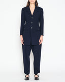 Yohji Yamamoto elongated front suit