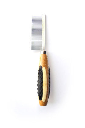 BASS MEDIUM COMB - 100% BAMBOO HANDLE WITH RUBBER GRIP INSERTS (A17)