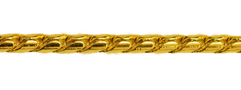 SNAKE CHAIN GOLD 3.0MM (Lengths 14" - 24" available) (FINE)