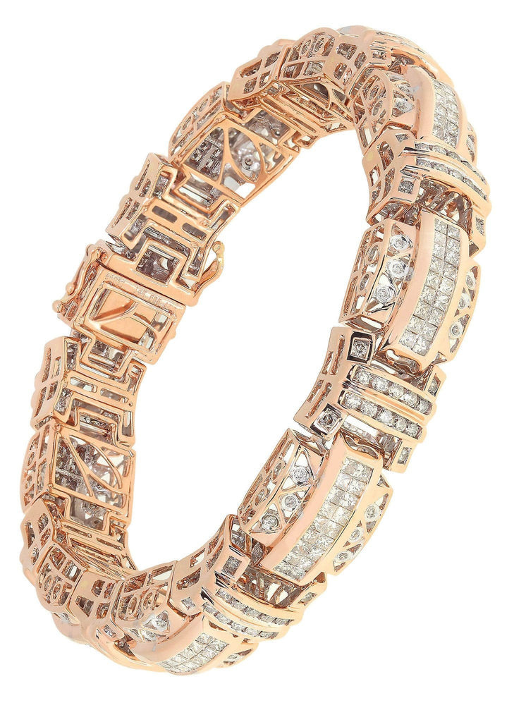 Mens Diamond Bracelet Rose Gold| 2.78 Carats| 60.49 Grams – FrostNYC