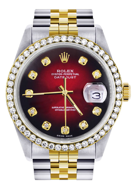 gold red face rolex