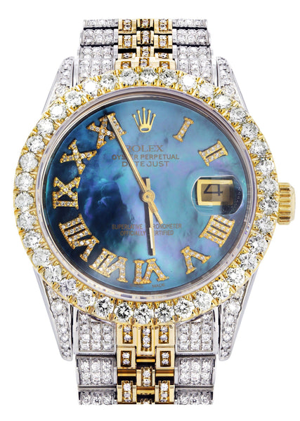 iced out gold rolex