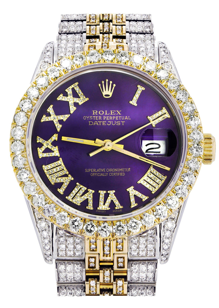 rolex oyster perpetual datejust iced out