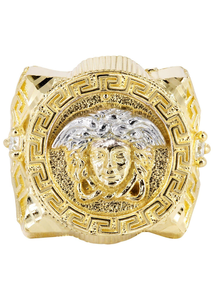 versace gold mens ring