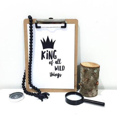 One Tiny Tribe - King of all wild things printable