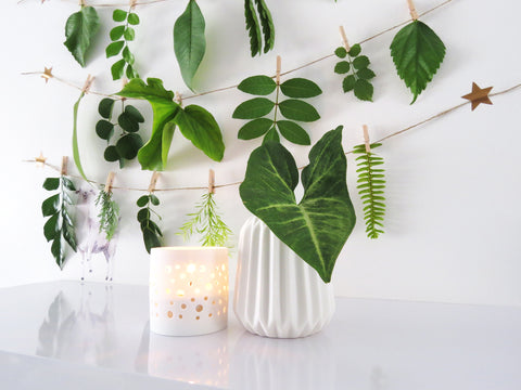 diy nature garland by One Tiny Tribe