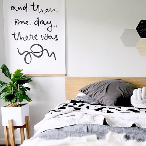 "And then, one day, there was you" giant Love Poster - A0 size (84.1cm x 118.9cm (33.1" x 46.8") - great for nursery decor and home decor. Buy at www.onetinytribe.com