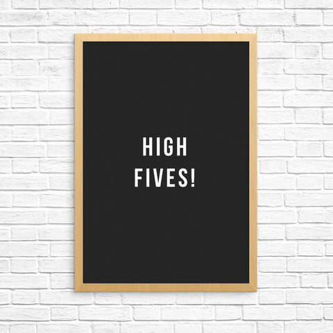 "High fives!" print by One Tiny Tribe - great for a boy's room or a playroom - available at www.onetinytribe.com