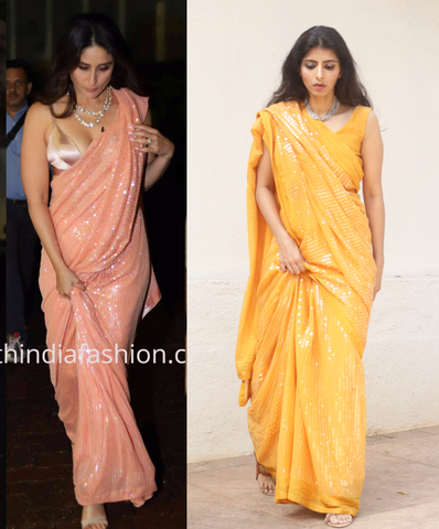 Kareena Kapoor Sequin sabyasachi saree