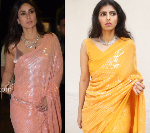 Kareena kapoor sabyasachi sequin saree