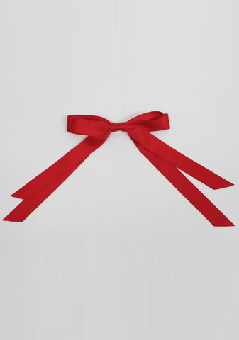 Lovely Lady Red Ribbon Hairpin