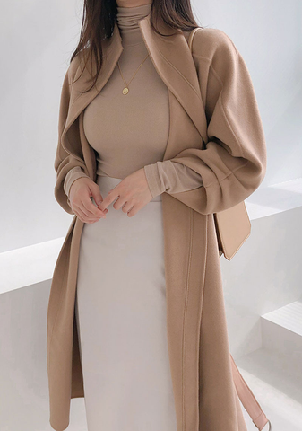 Timeless Belted Handmade Coat