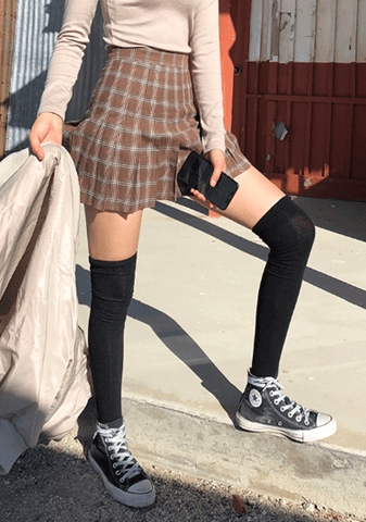 Pitch Perfect Check Tennis Skirt
