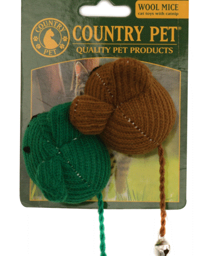 wool mouse cat toy