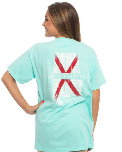 alabama wooden state tee southern shirt co