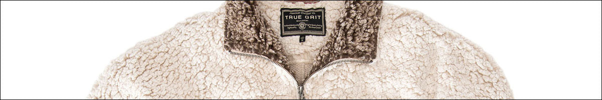 True Grit Frosty Tip Pullovers, Pebble Pile Pullovers & Sherpa Jackets