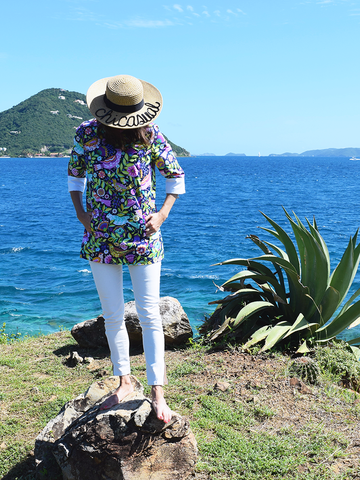 Our birds of paradise top traveled all the way to the British Virgin Island of Tortola. 