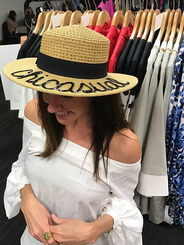 Our limited edition sequin embroidered floppy hat in Washington DC.