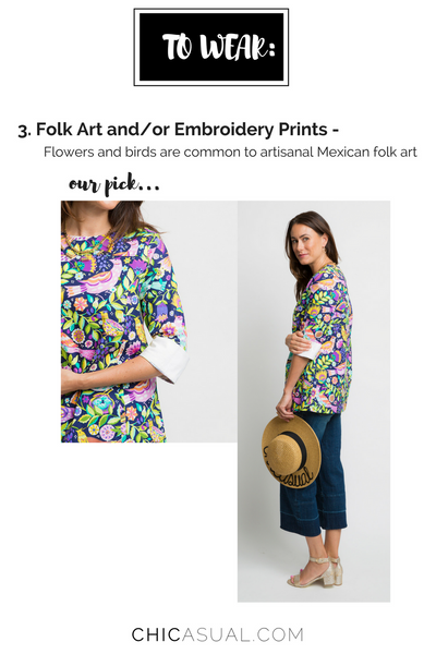 what to wear for cinco de mayo - featuring our bird printed tunic top