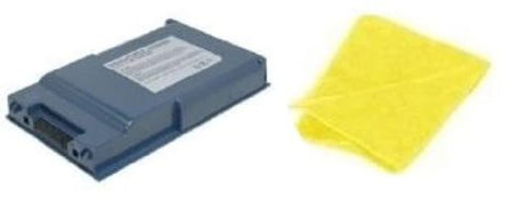 Amsahr® Replacement Battery for Fujitsu BP64, Lifebook: S2000, S2020, S6120, S6120D, S2010, S6110, FPCBP64, FPCBP64AP, FPCBP64Z (6 Cell, 4400 mAh) - Includes Cleaning Cloth