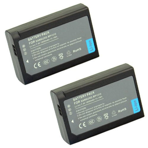 ValuePack (2 Count): Extended Performance Replacement Battery for Specific Digital Camera and Camcorder Models / Compatible with Samsung IA-BP1410, BP-1410, BP1410, WB2200F, NX30