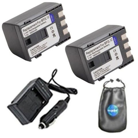 Canon BP2L12, DC410 Digital Replacement Battery Plus Travel Charger