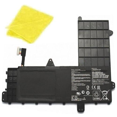 amsahr Replacement Battery for ASUS B21N1506, EeeBook E502MA-XX0016D, EeeBook E502MA-XX0020H, EeeBook E502MA, 0B200430600 (7.6V, 32WH) - Includes Cleaning Cloth