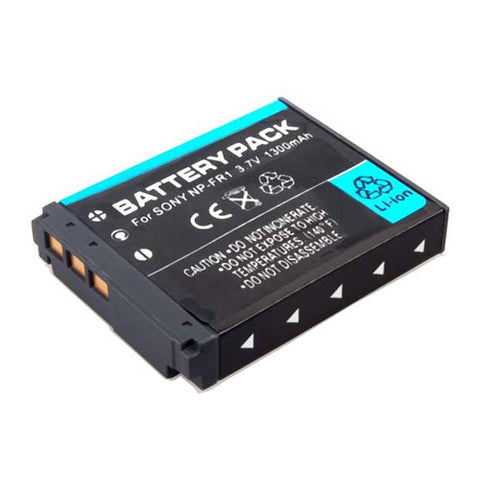 Amsahr Extended Performance Replacement Digital Camera and Camcorder Battery for Sony NPFR1, NP-FR1, Cyber-Shot DSC: F88, G1, P100, P100PP, T50/R, V3