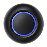 Black door bell button with blue illumination True by Spore
