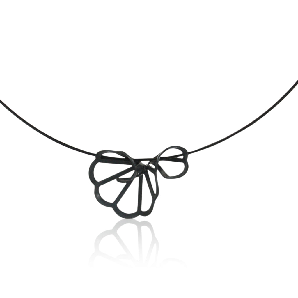 Karin Jacobson Jewelry Origami Collection Cloud fold necklace