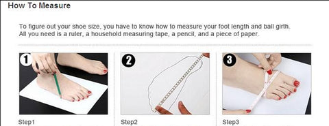 How to measure your foot