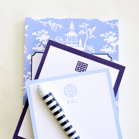 Chinoiserie toile notepad