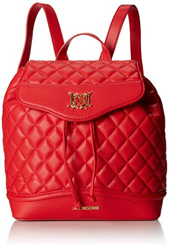 moschino red backpack