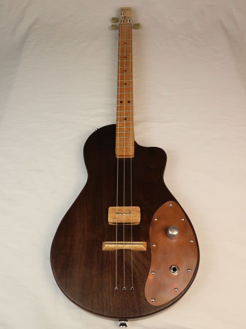Solid Body 3 String Single Cutaway Electric Guitar #SB-41 and Gig Bag