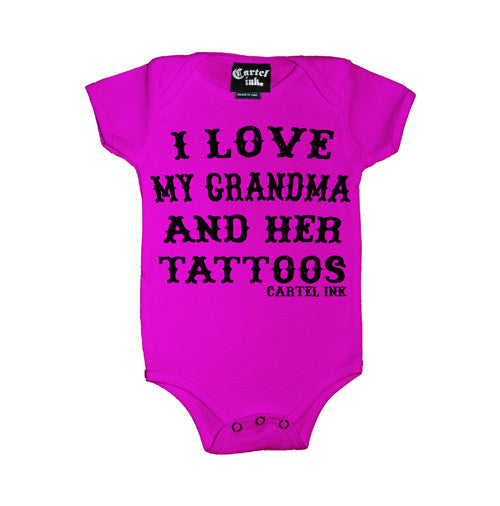 i love my grandma onesie