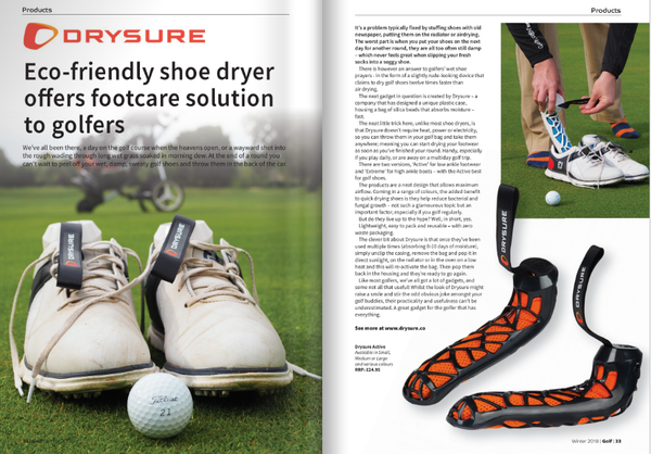 Golf South Magazine review Drysure