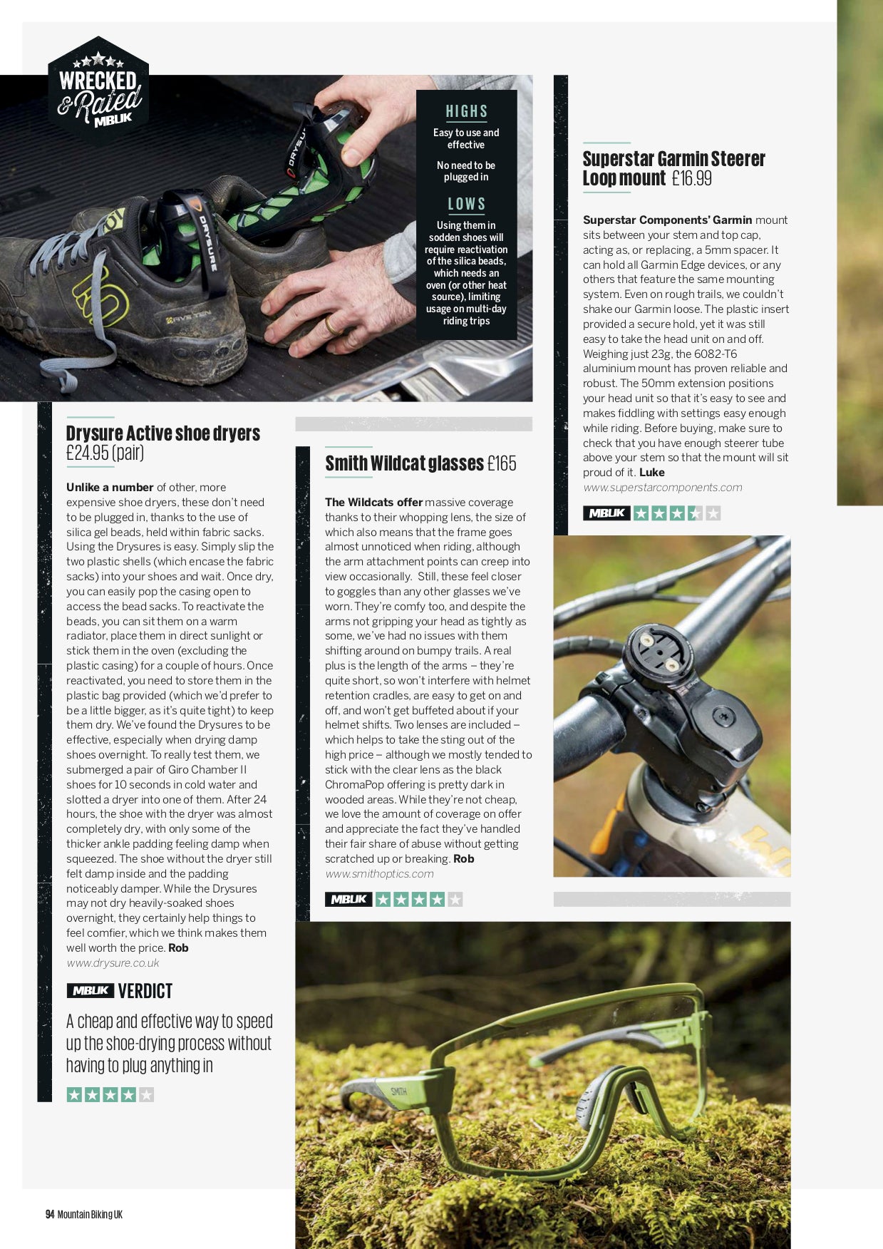 DRYSURE ACTIVE - Recommended by Mountain Biking UK