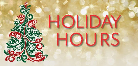 holiday hours at Goldsmith Jewelry