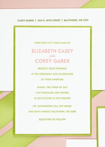 Wedding invitation example 3