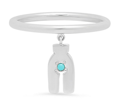 Turqouise Bikini Bling Charm Ring