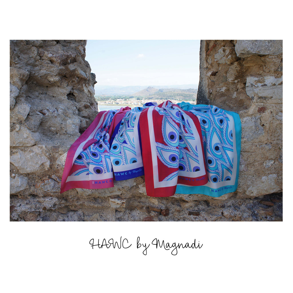 magnadi scarves greek silk scarves for HAWC