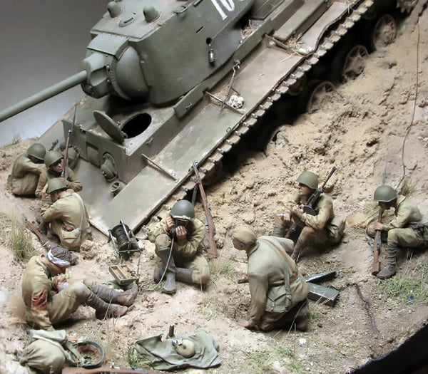 1/35 scale model diorama WWII