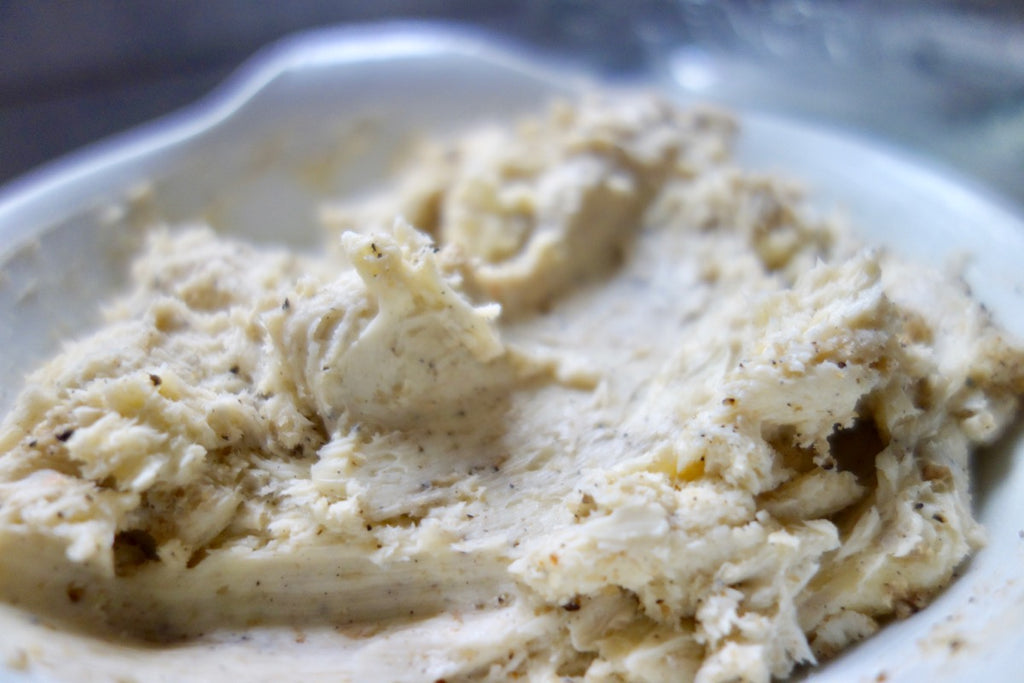 Close-up on truffle butter