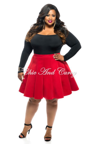 New Plus Size Pencil Skirt in Navy