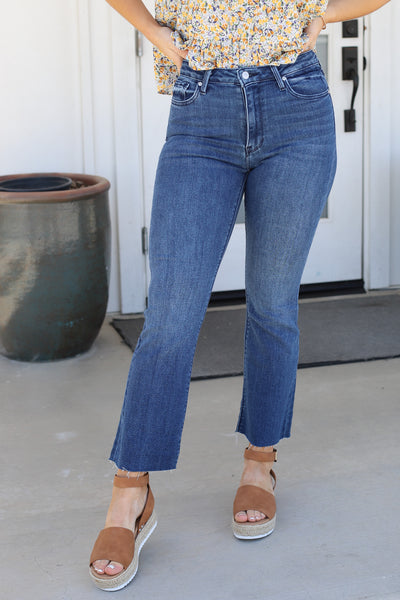 Tonya Crop Flare Jeans - Mohebina laemeh