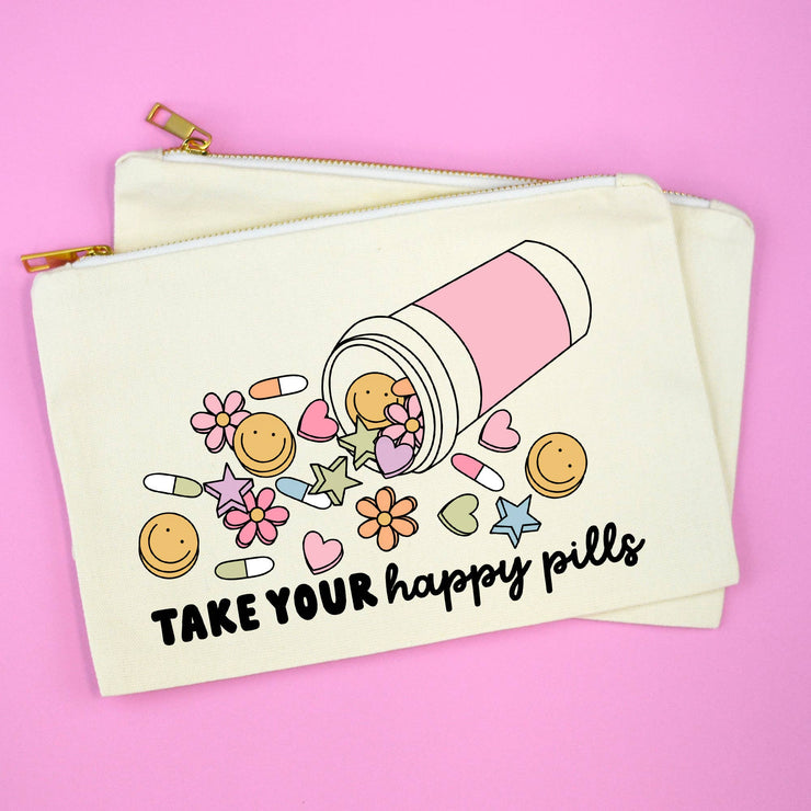 Take Your Happy Pills Cosmetic Bag - Cenkhaber