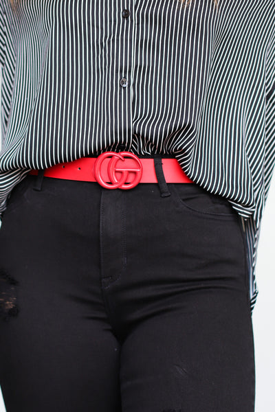 The Same but Different GG Belt: Red - Mohebina laemeh