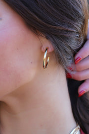 Golden Age Hoop Earrings - Mohebina laemeh